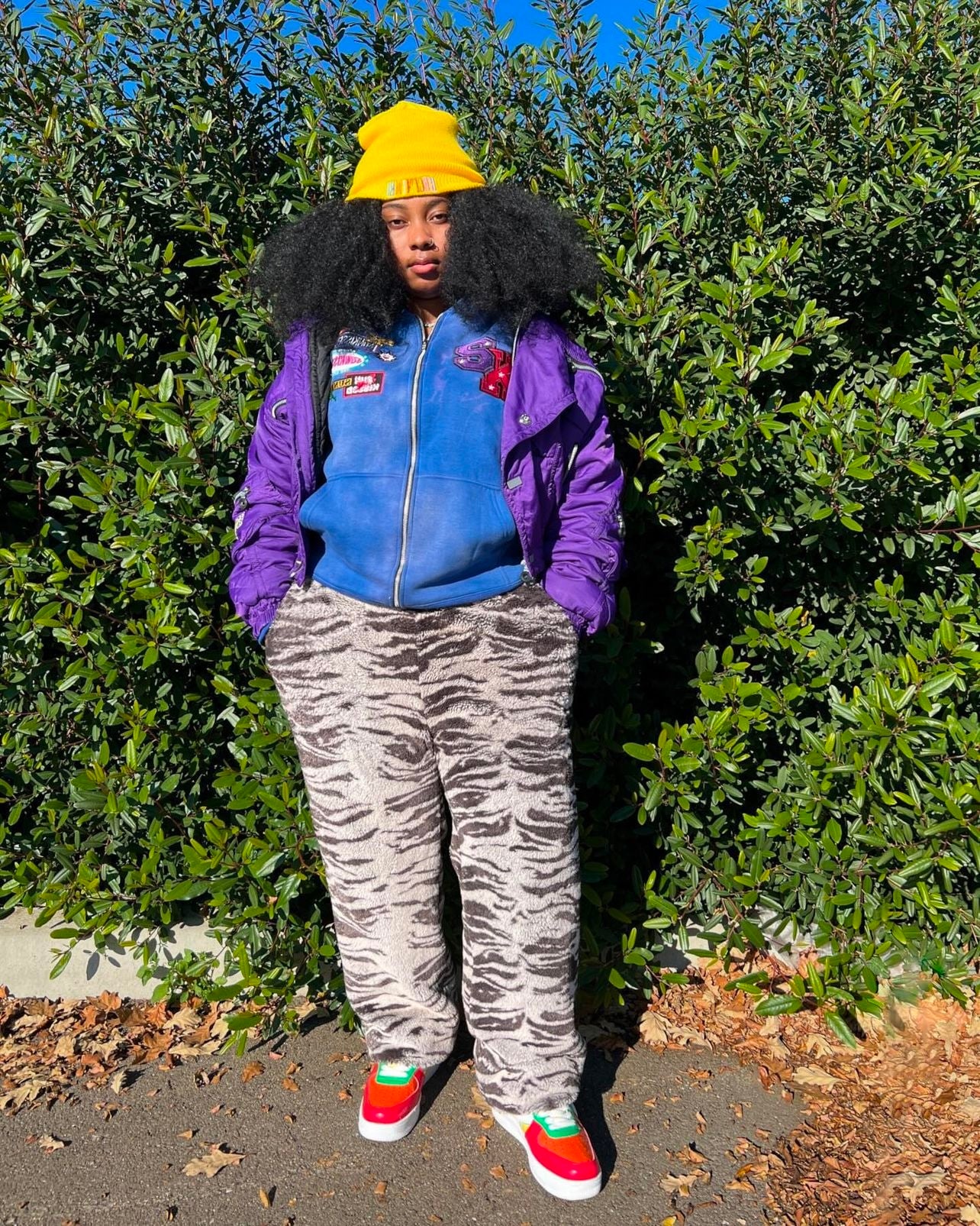 Blue What The SK* Zip-Up Hoodie